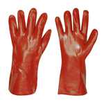 Gloves - Red PVC Acid Resistant