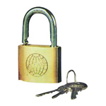 Cylindrical Brass Padlock
