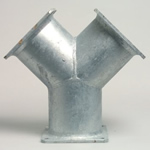 Y-Piece Galvanised